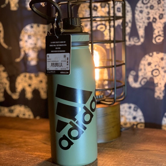 🆕 Adidas Legacy Green & Black 1 liter water bottl - Picture 3 of 5